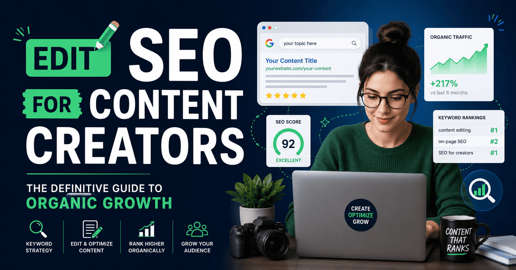 SEO for Content Creators: The Definitive Guide to Organic Growth