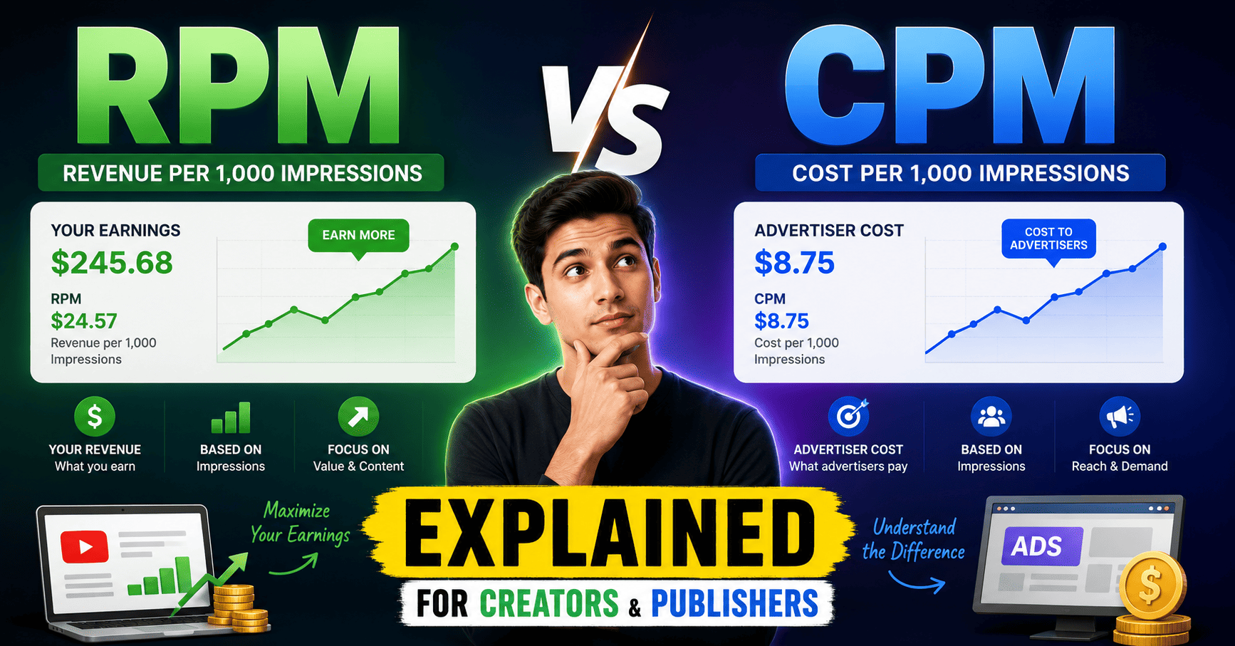 RPM vs CPM Explained for Creators & Publishers