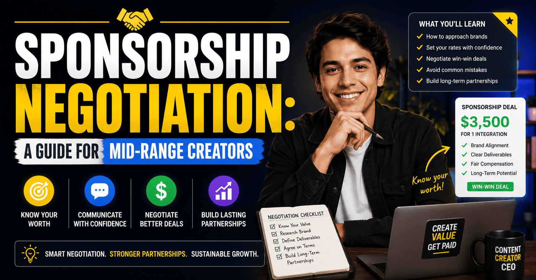 Sponsorship Negotiation Guide for Mid-Range Creators